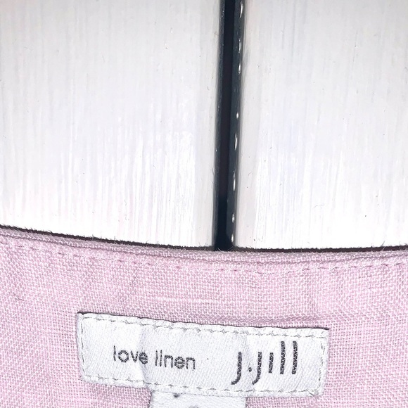 J.Jill Love Linen dress powder pink shift midi Large - Picture 7 of 8